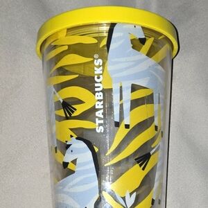 Starbucks Yellow Zebra Tumbler